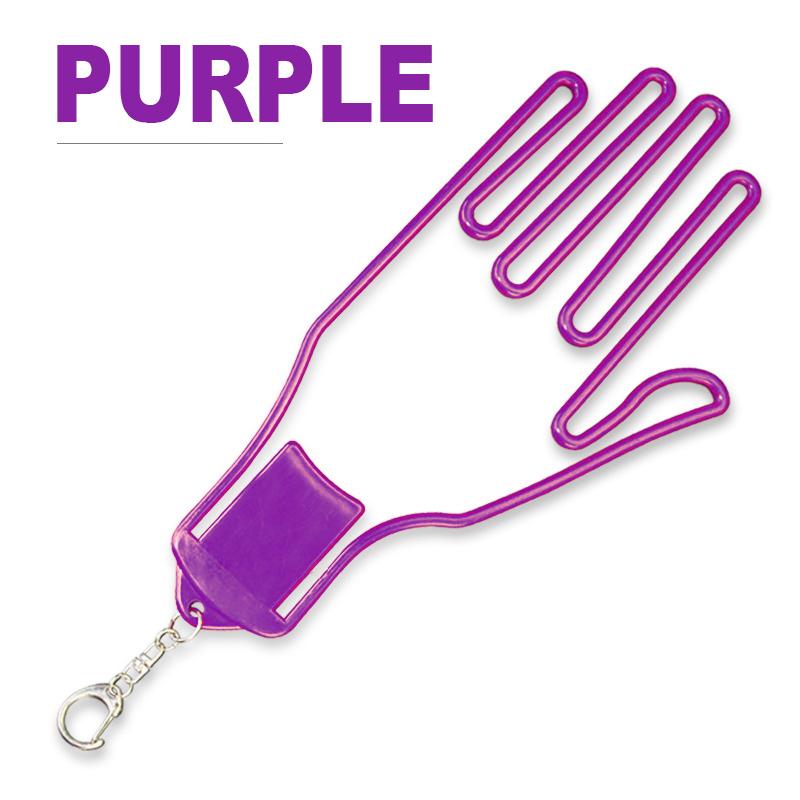 ABS Plastomer Portable Golf Glove Hanging Bracket with Backpack Carabiners Golf Anti-Sweat Glove Hard Holder