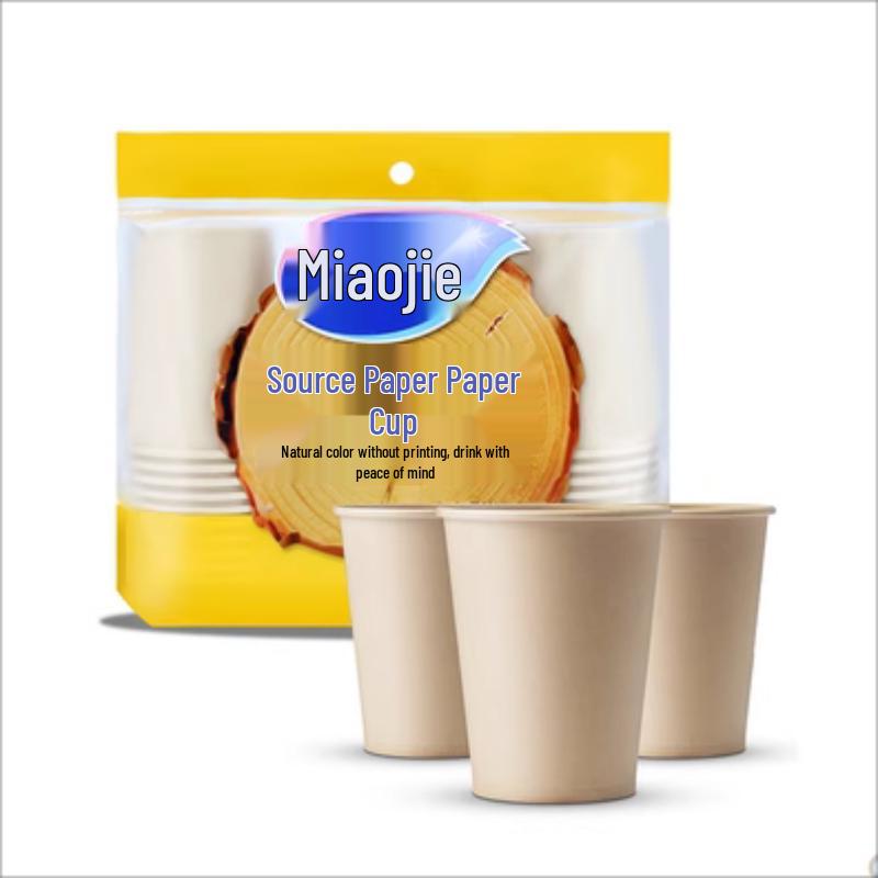 MiaoJie Disposable Paper Cups 8oz (50 Count)