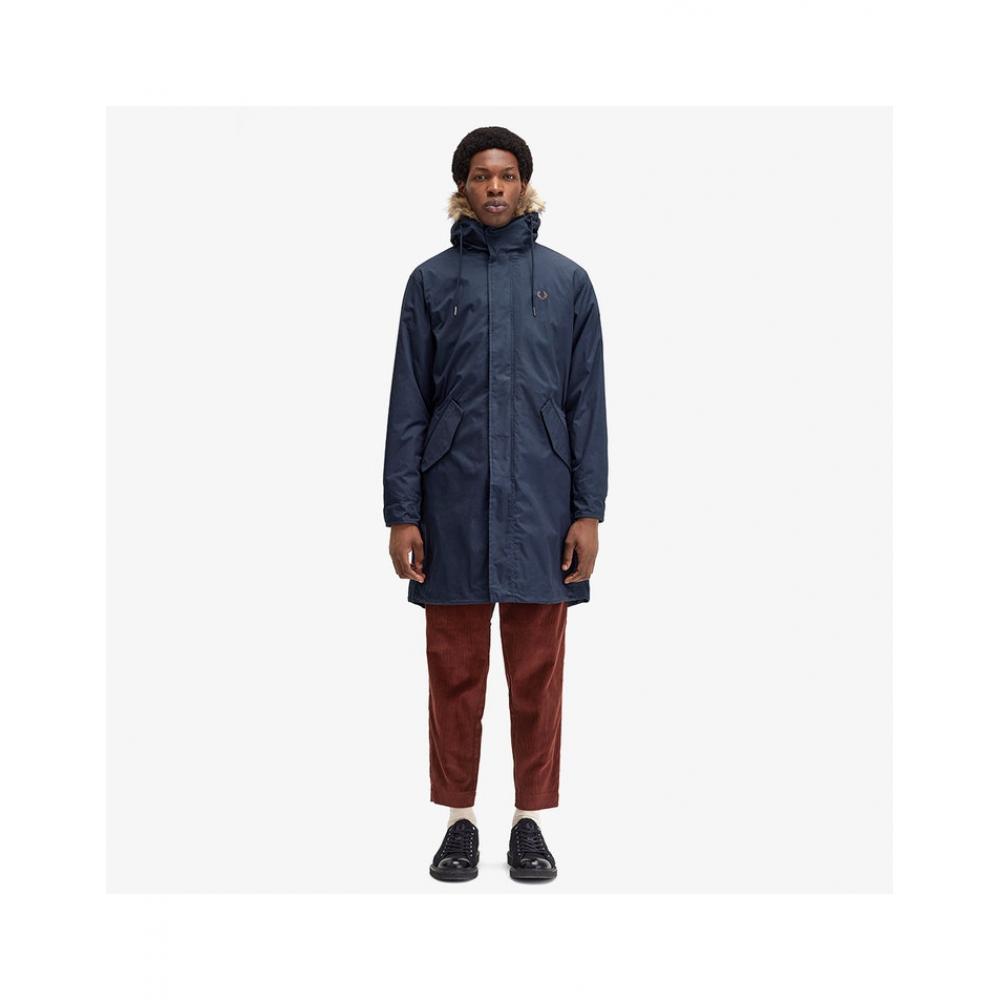 

Fred Perry Zip In lIner Parka Navy Afpm2438570 R87 M
