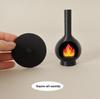 Mini DIY Micro Landscape Christmas Fireplace with Gingerbread Man Ornament