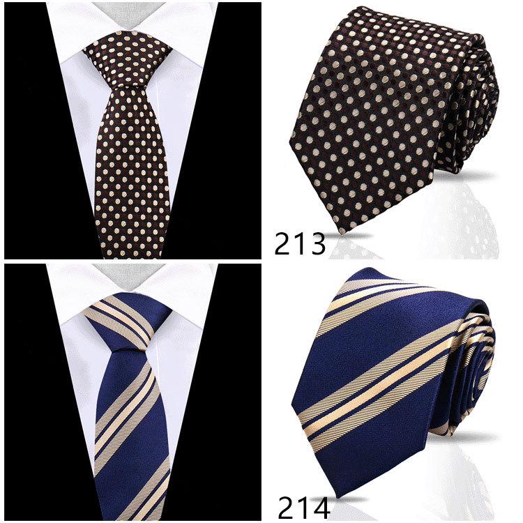Men's High-Grade Black and Red Striped Silk Tie for Formal and Wedding Wear - 8CM
