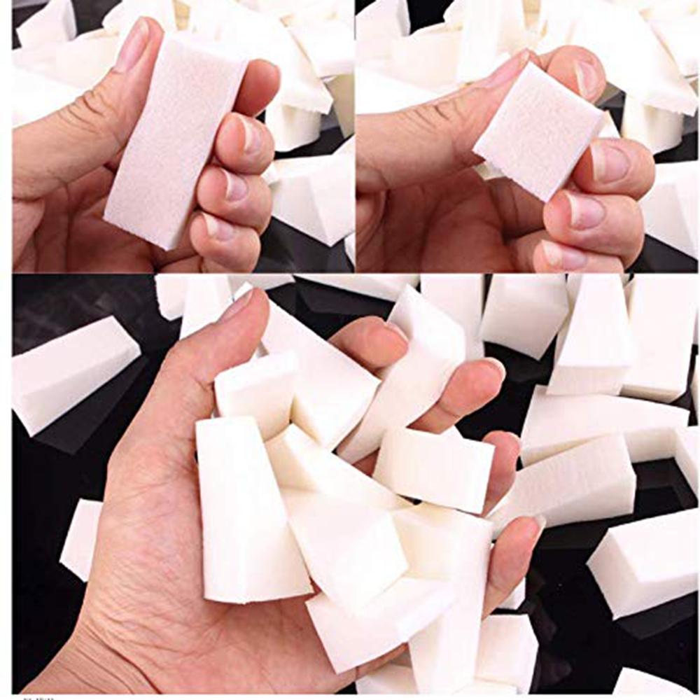 20Pcs Soft Nail Sponges Gradient Design White Triangle Tools Gel Nail Manicure DIY Gradient Effect Painting Accessories Sponge