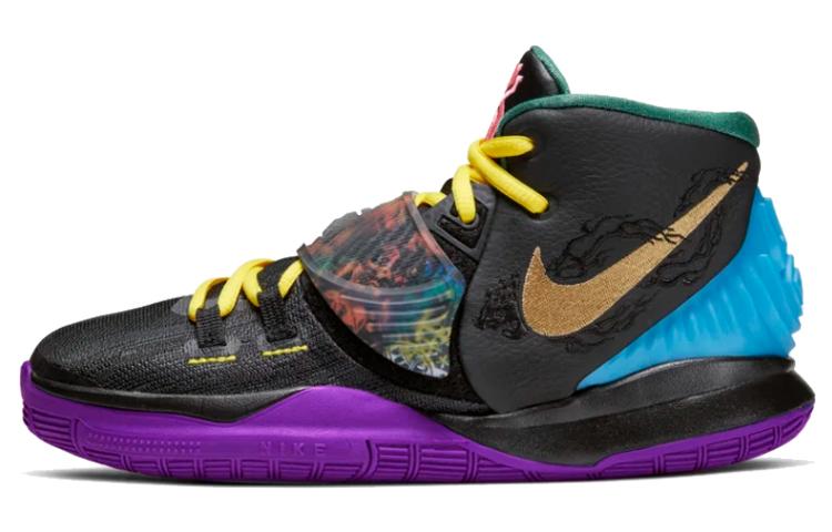 

Nike Kyrie 6 Irving 6 CNY China Year Game Ready Mid top Basketball Shoes Blue Purple CQ5820-001 38.5