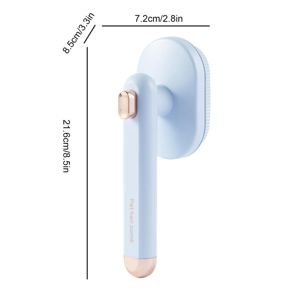 

Щетка для домашних животных, кошек и собак, расческа, двухсторонний инструмент для удаления волос, скребок для удаления волос, косметические аксессуары для собак и кошек светло-синий