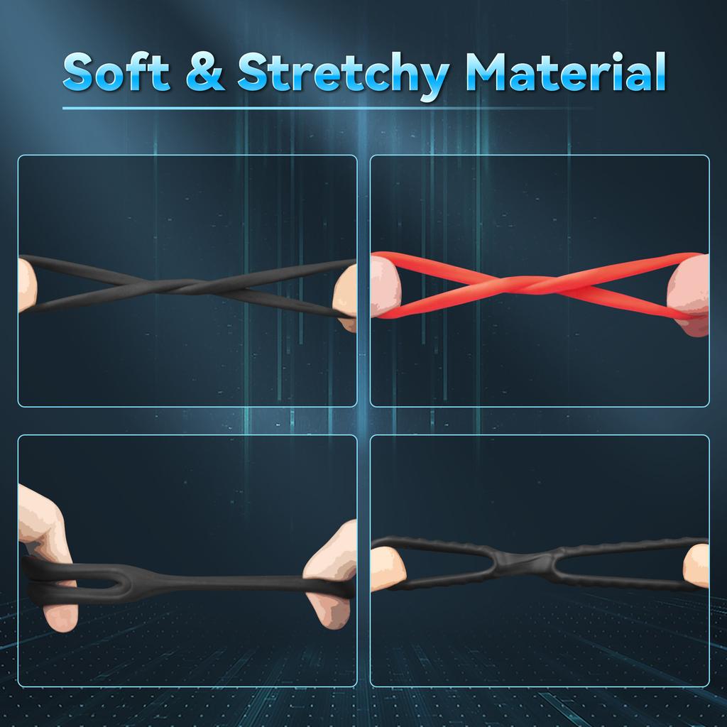 Silicone Penis Ring Set Sex Toys For Men Adult 10 Pcs Cock Rings Shaft For Erection Enhancing Soft Stretchy Cockring Penisring