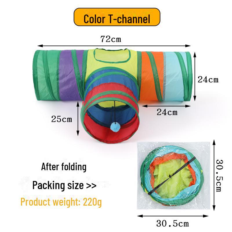 

Многофункциональная палатка-туннель для кошек и спальный мешок для котят - игрушка для самостоятельного развлечения T-channel