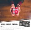 Sosoport Set of 2 Miniature Retro Radio Models, Plastic Figurines, Mini House Decorations, 5.50 X 2.80 X 1.50 Cm, Kids Toys