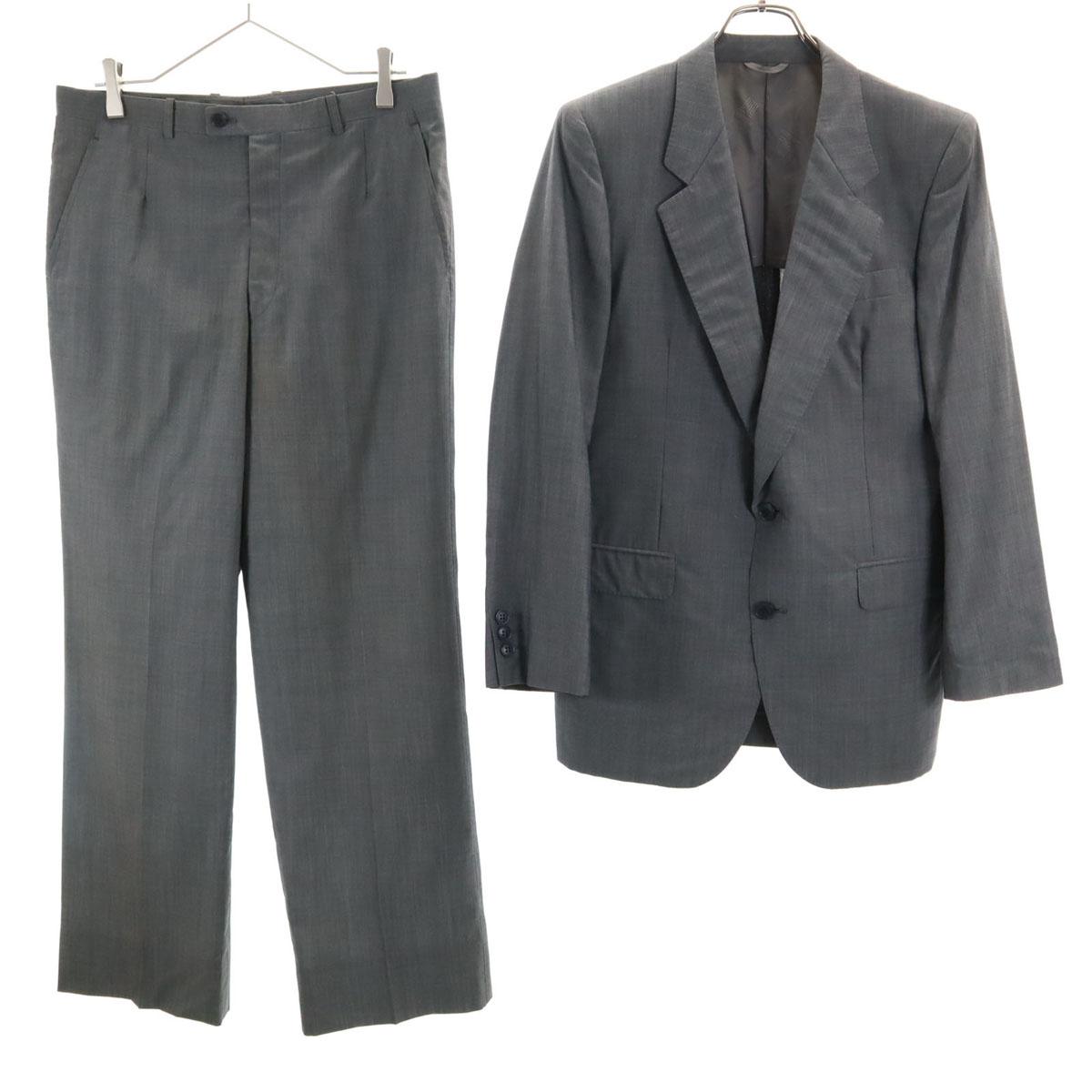 

LANVIN 90s Silk Blend Old suit Setup M48-35 gray Men s Used