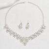 Atmospheric Bridal Necklace Earrings Zircon Wedding Jewelry