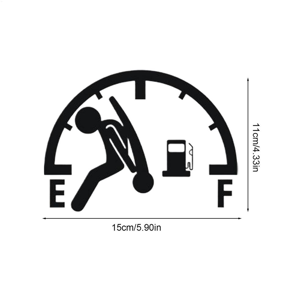 

Reflective Car Tank Cap Stickers Waterproof Decal For High Gas Consumption Vehicle, SUV Truck RV Sedan Window Decor чёрный