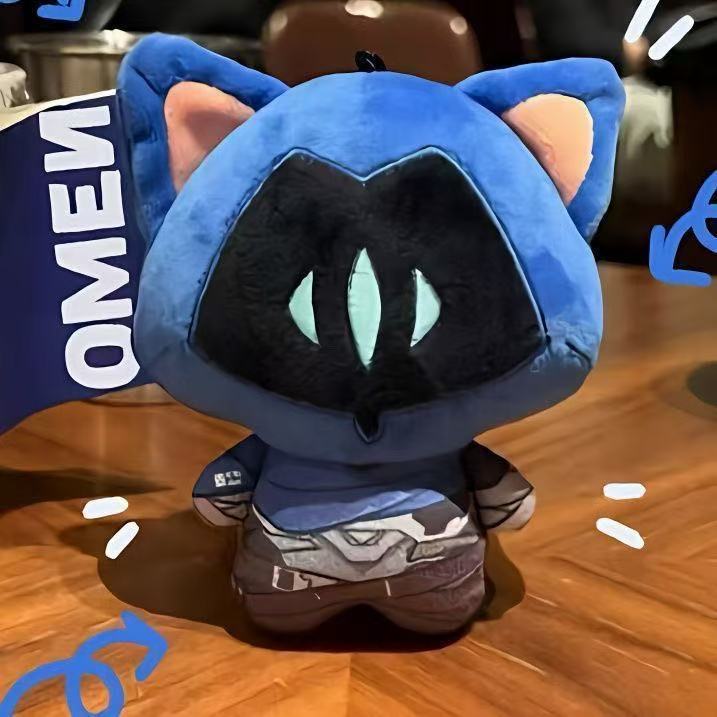 Fearless Contract Nunu Cotton Doll Neon Sage Jiefeng Shadow Cat Cute Pendant Anime Doll