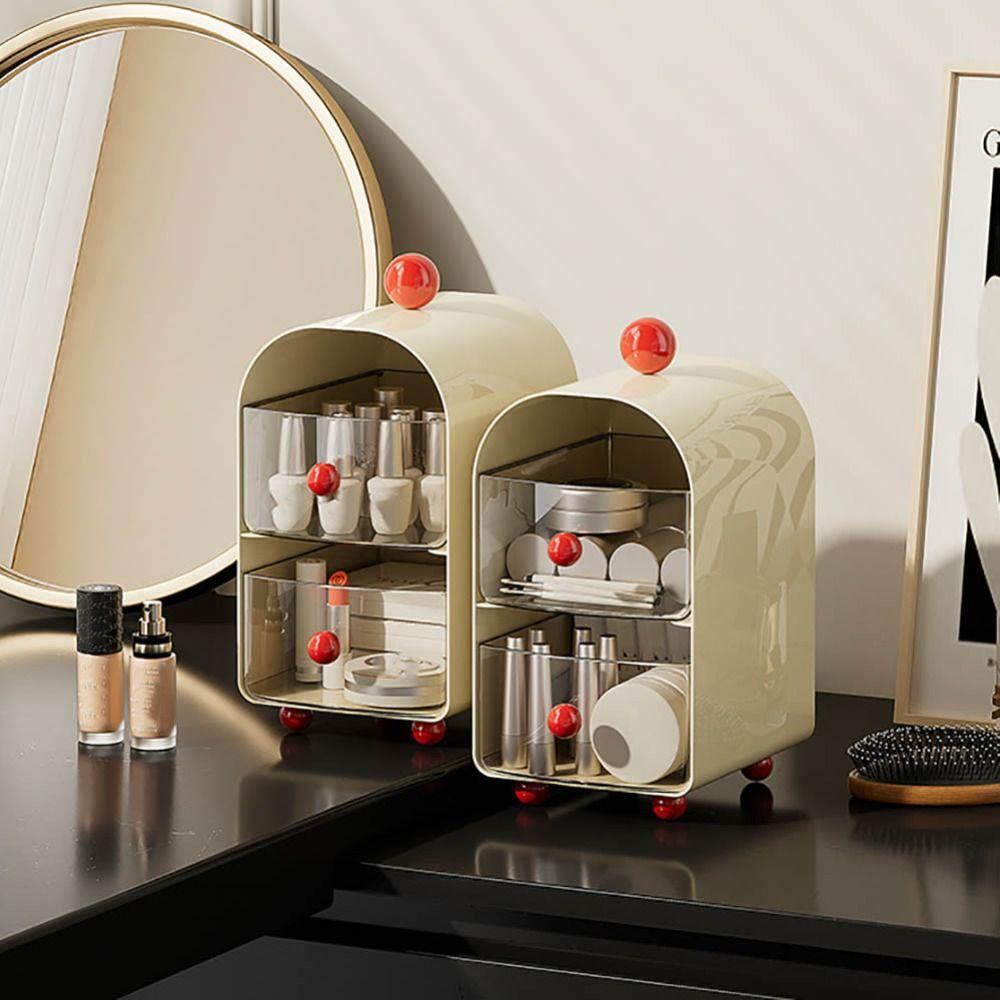 Acrylic Teas Bag Storage Box 2 Layer Storage Container New Transparent Showcase Office