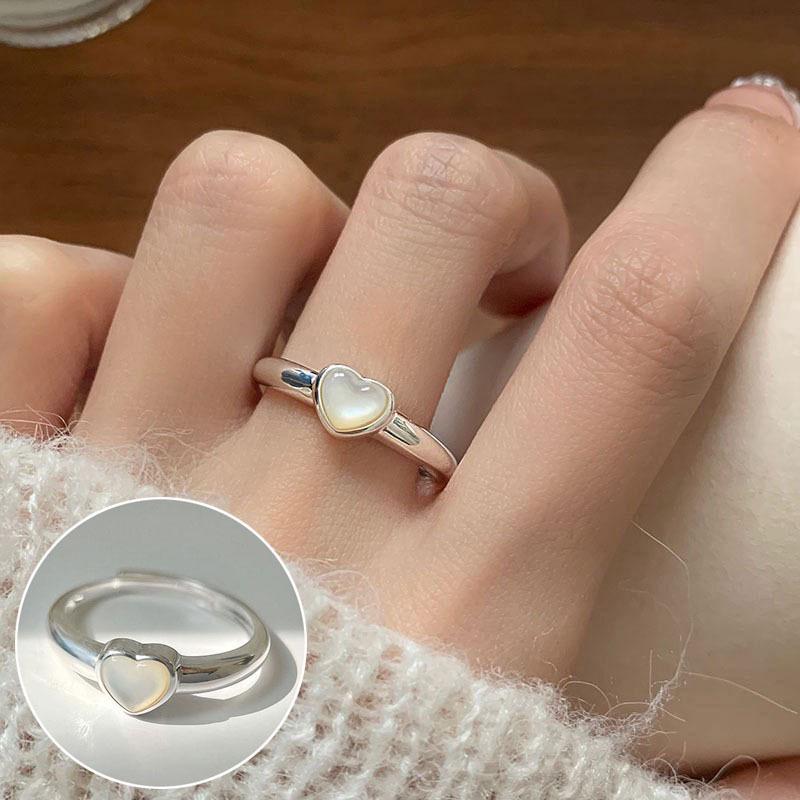 Korean S925 Silver Cross Military Flower Ring: Retro, Adjustable, Fashionable Hip-Hop Index Finger Design for Women.