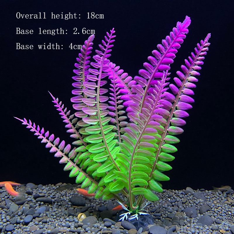 Künstliche Unterwasser-Pflanzen aus Kunststoff für Aquarien, Aquarien, gefälschte Sträucher, grünes Wasser, Gras, Betrachtungssimulation, Dekoration