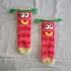A pair of ugly cute funny socks women's medium tube socks autumn and winter floor sleeping socks coral fleece home hair fluffy c
