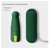 Compact Capsule Umbrella with UV Protection and Black Glue Sunshade
