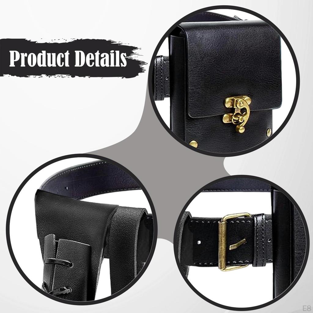 Medieval Knight Belt Set Pirate Cosplay for Adults Carnival