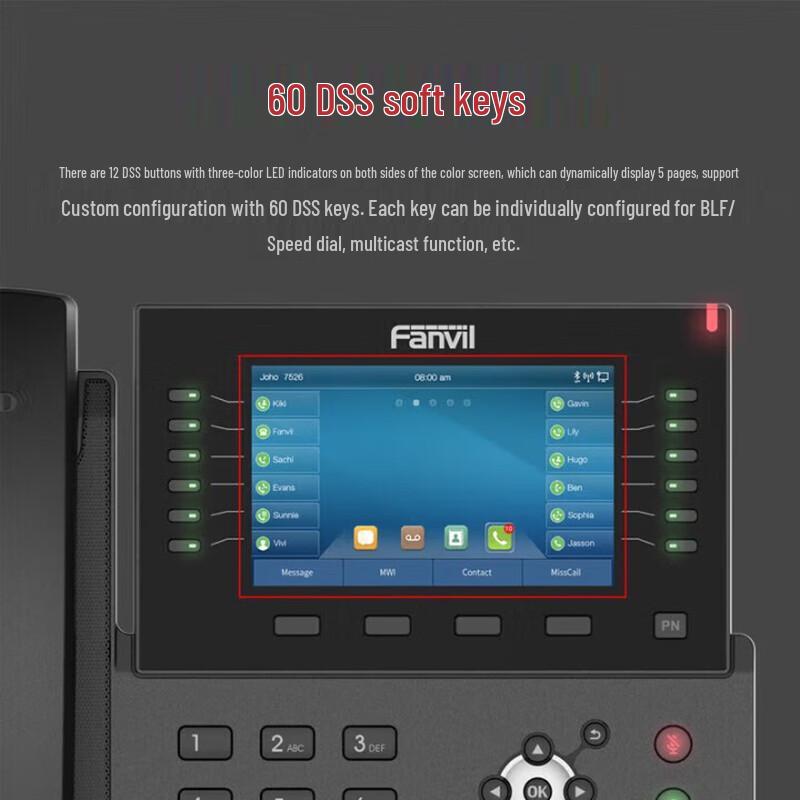 Fanvil X7C Series Wired/Wireless IP Phone (CN version)