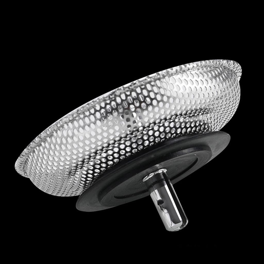 Steel Sink Plugs Prevents Water Leakage Easy To Install Sink Strainer Stable Sink Stopper for Home Or Restaurant