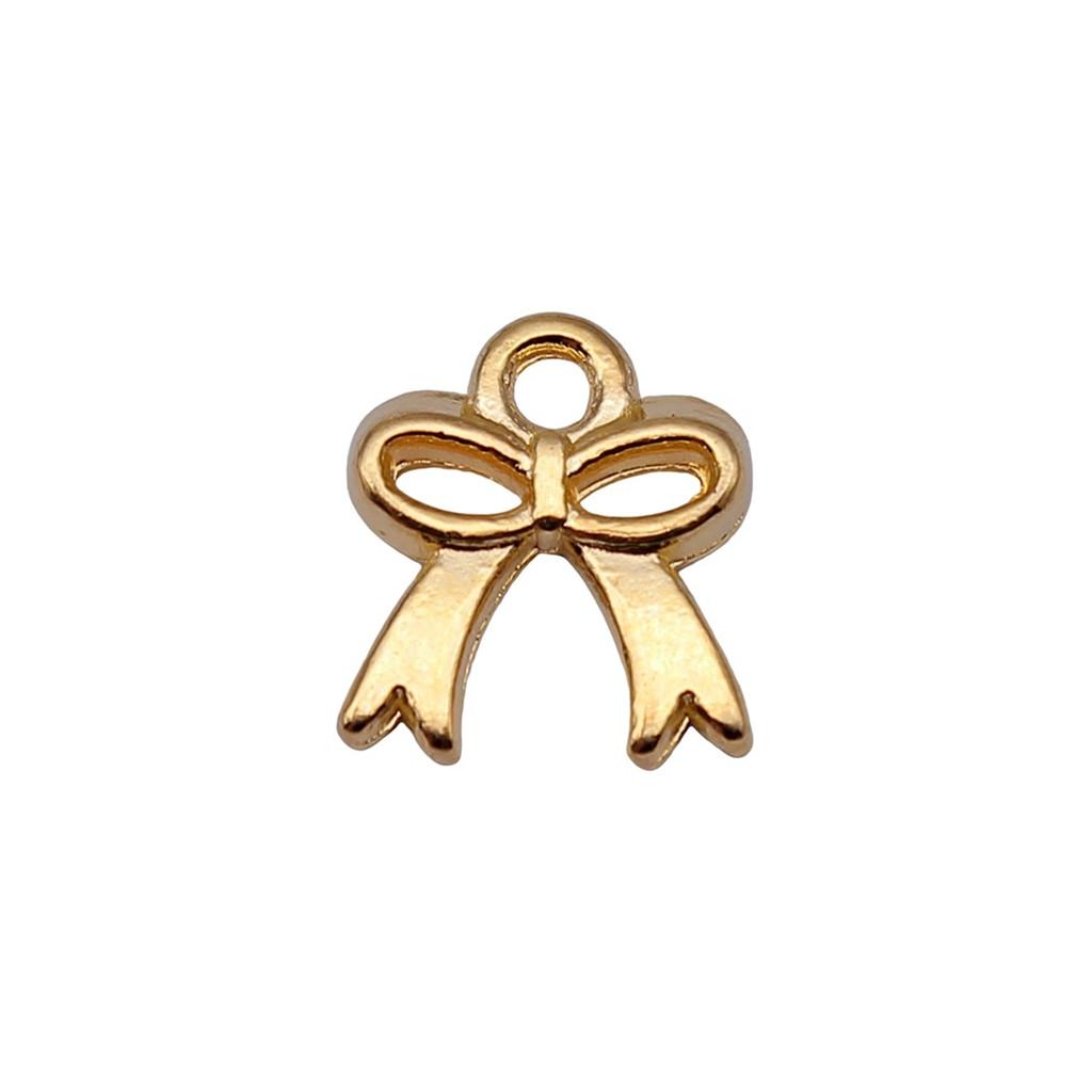 Pendants Bow With Crown Charms For Princess Themed Jewelry Making Alloy