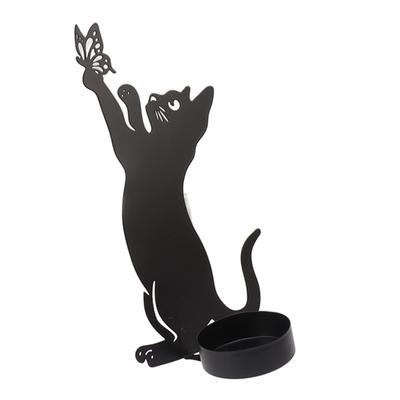 Heimdeko Kerzenständer Langlebiger Katzen-Kerzenhalter Dekorativer Kerzenhalter für Heimdeko