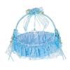 European Style Milky White Flower Girl Basket for Weddings