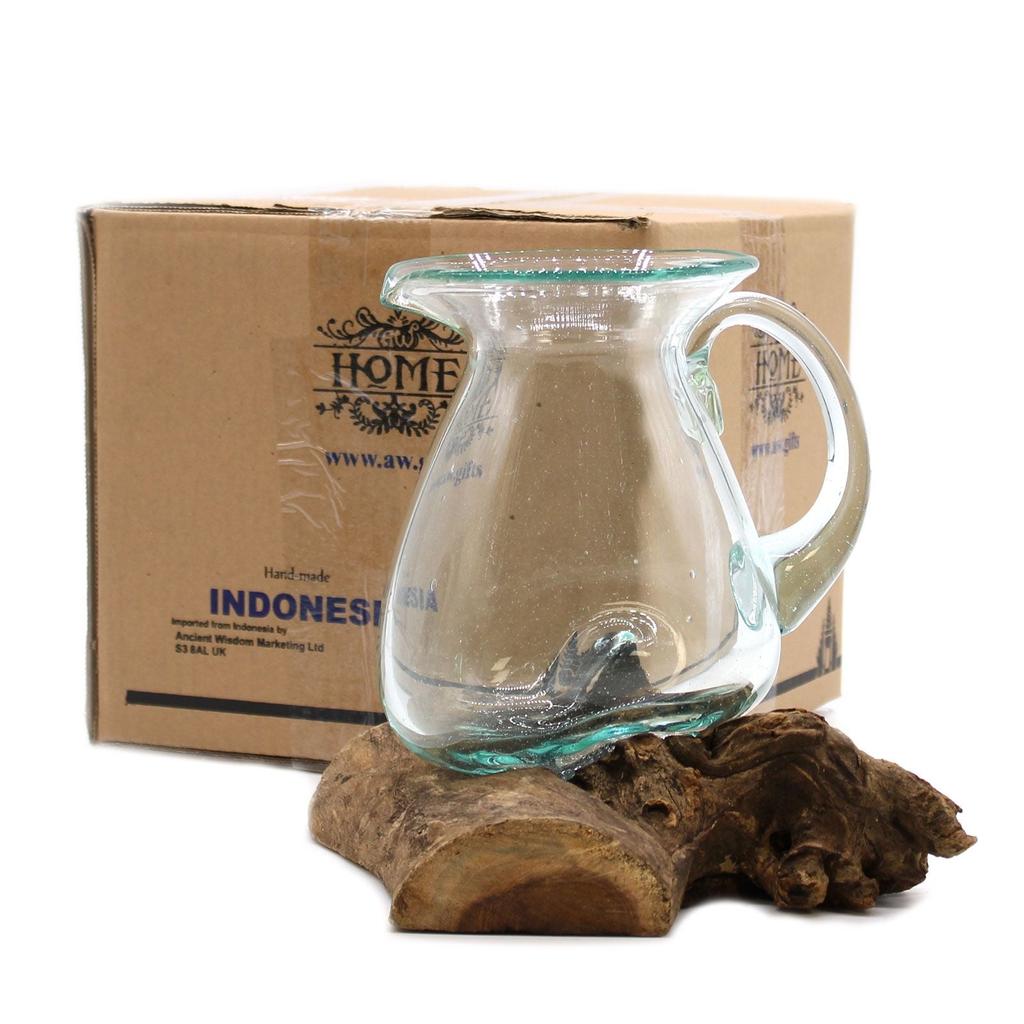 Molten Glass Water Jug On Driftwood 0.6L