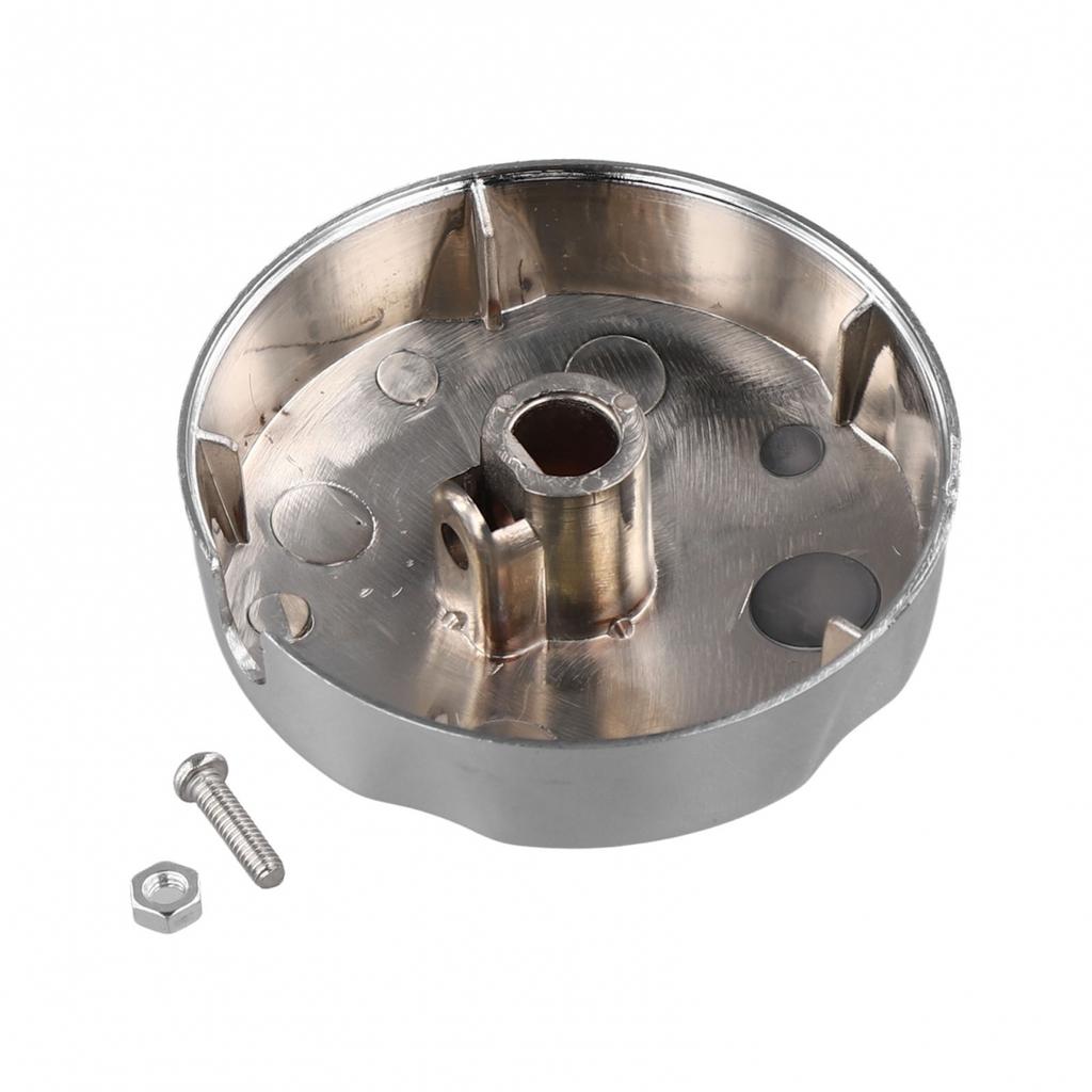 Lettmontert badekar roteringsknapp med attraktiv kromfinish 75mm