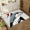Jaws Thriller Movie Fans Floor Mat Soft Thickened Absorbent Non-Slip Bedroom Living Room Door Mat Home Decor Flannel Rugs
