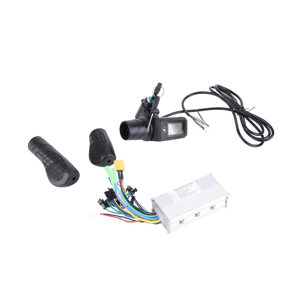 36V 48V 500W 28A Sine Wave 3 Mode Brushless Controller 805 Half Twist Throttle Grip with Panel for Cycling