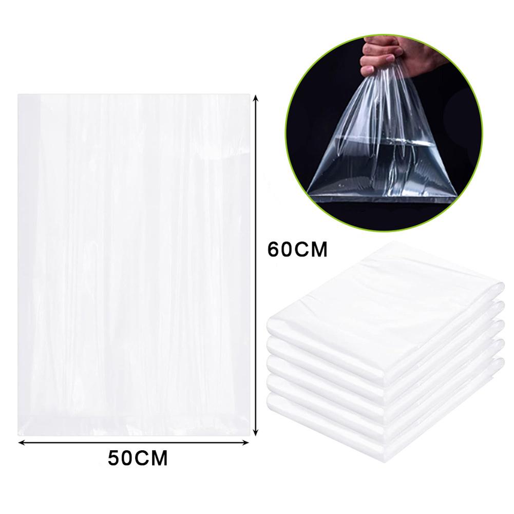 

5Pcs Clear Plastic Plant Covers for Winter Freeze Protection Suitable for Outdoor Gardens Patios and Greenhouses 50x60CM