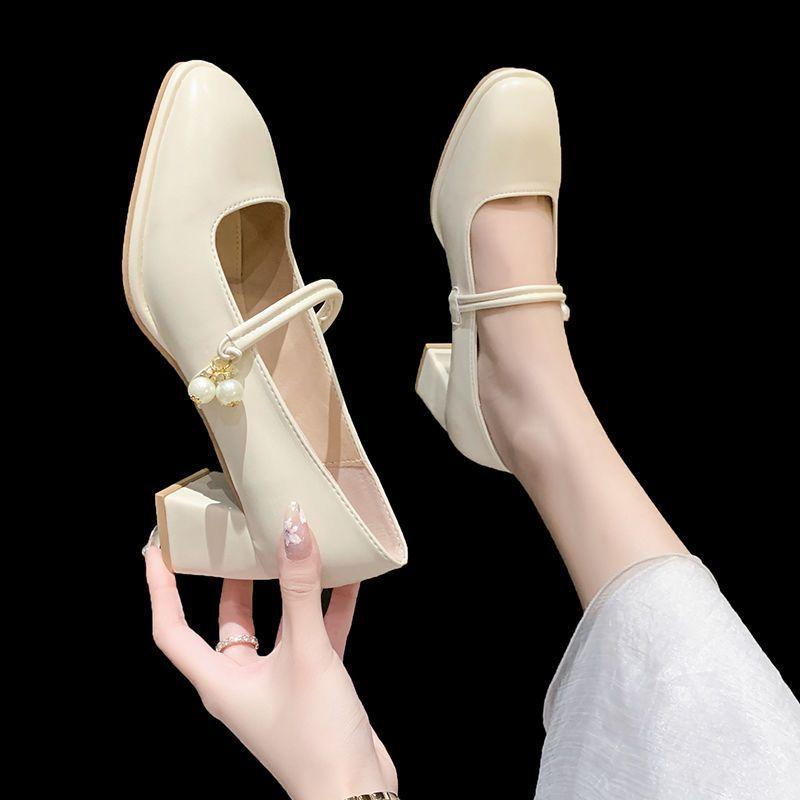 Soft sole not tired foot feeling single shoes Internet celebrity Japanese students Xianfeng show long legs Mary Jane shoes