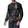 Men's Casual Fashion Printed Round Neck Pullover Sweatshirt