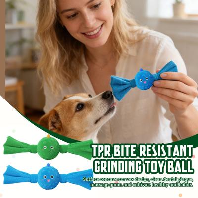 Plush Pet Toy , Built-In Tpr Spikes, Squeaky Dog Toys For Chewing And Self-Entertainment, Suitable For Small To Medium-Sized Pet.
