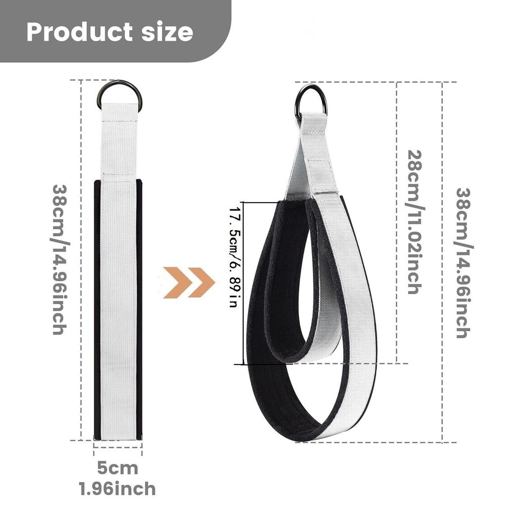 Pilates Machine Padded Handles, Double Grips for Resistance Bands, Non-Slip Core Training Accessories Universal Multi-Color