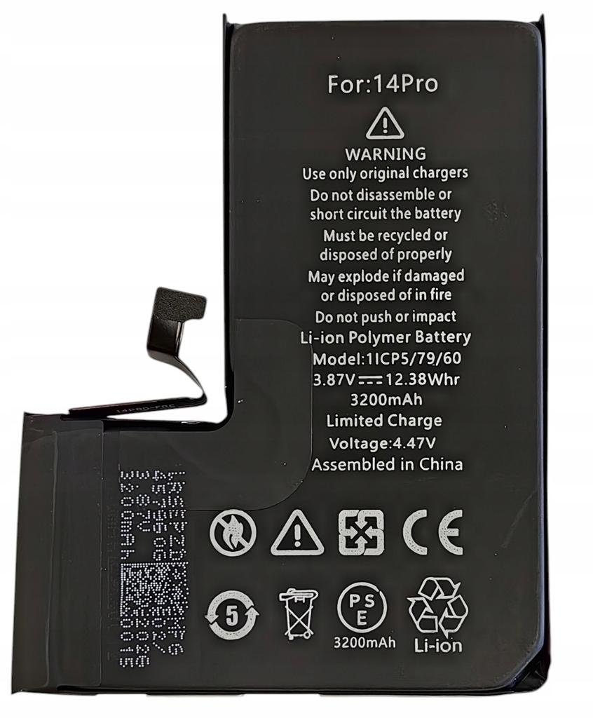Nowa Bateria Z Ori Bms Do Iphone 14 Pro Brak Komunikatu, Kondycja 100%