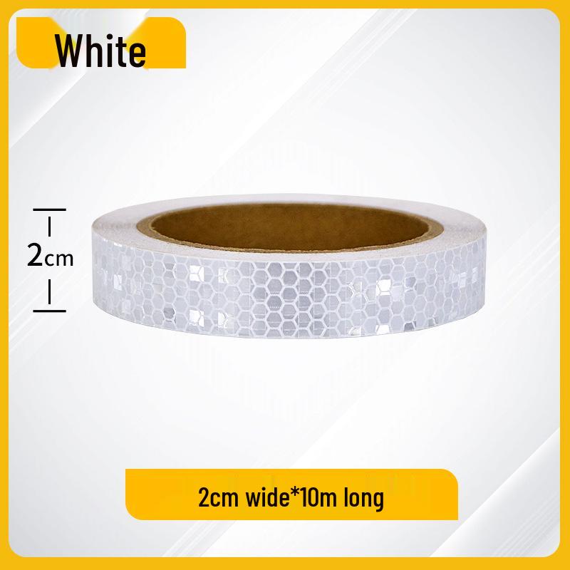 2cm Reflektierender Nachtwarnaufkleber für Autos, Motorräder, Fahrräder und Elektrofahrzeuge