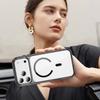 Crystal Clear Magnetic Phone Case With Anti Slip Texture Raised Camera Protection Compatible With iPhone 12 To 17 Pro Max Wireless Charging Support