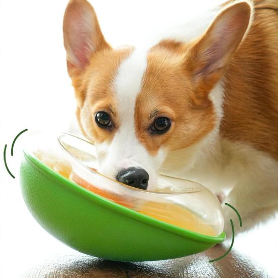 Avocado Shape Dog Slow Feeder Bowl Anti-Vomit Interactive Puzzle Feeding Bowl for Small Medium Large Dogs Cats
