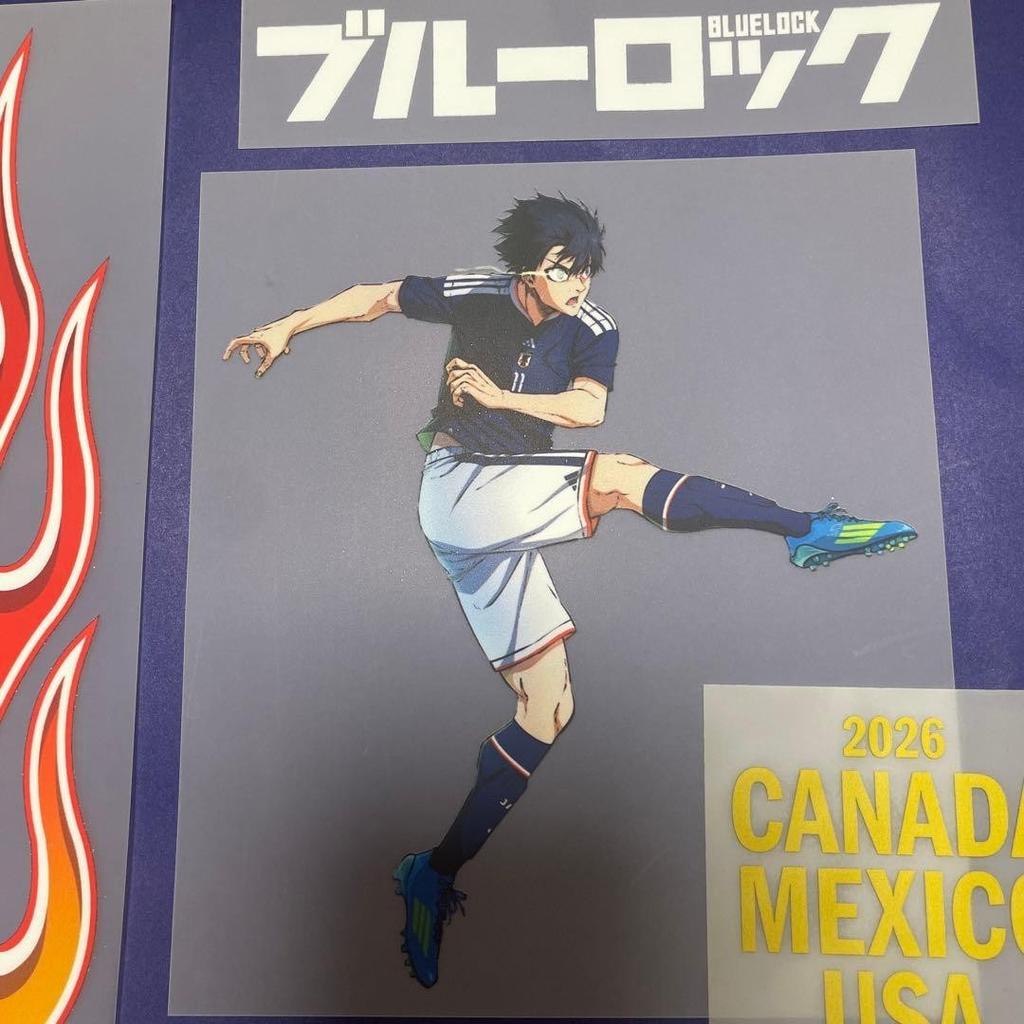 Blue Lock Adidas Limited 2026 Japan Heat Transfer Stickers Isagi Yoichi