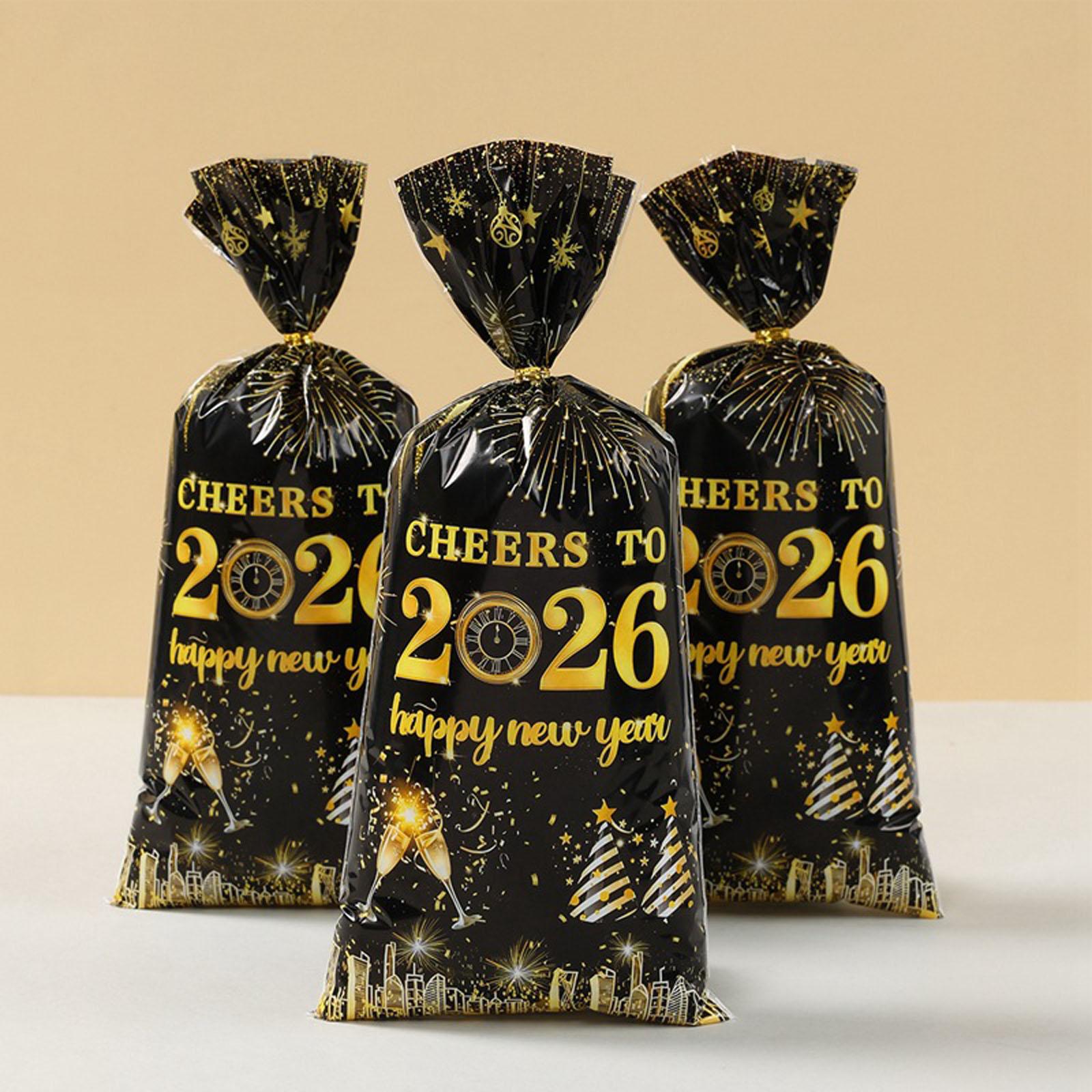 

Пакеты для конфет, Маленькие упаковки конфет для новогодней вечеринки, Часы-фейерверки, Подарочные упаковочные пакеты One Size