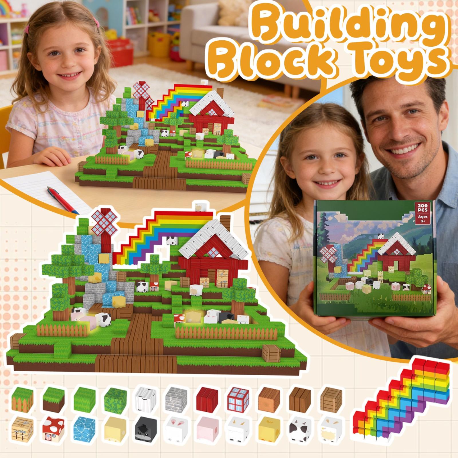 Magnetic Building Block Set, Magnetic  , Magnetic Sheets, Children S Diy Toys One Size зелёный