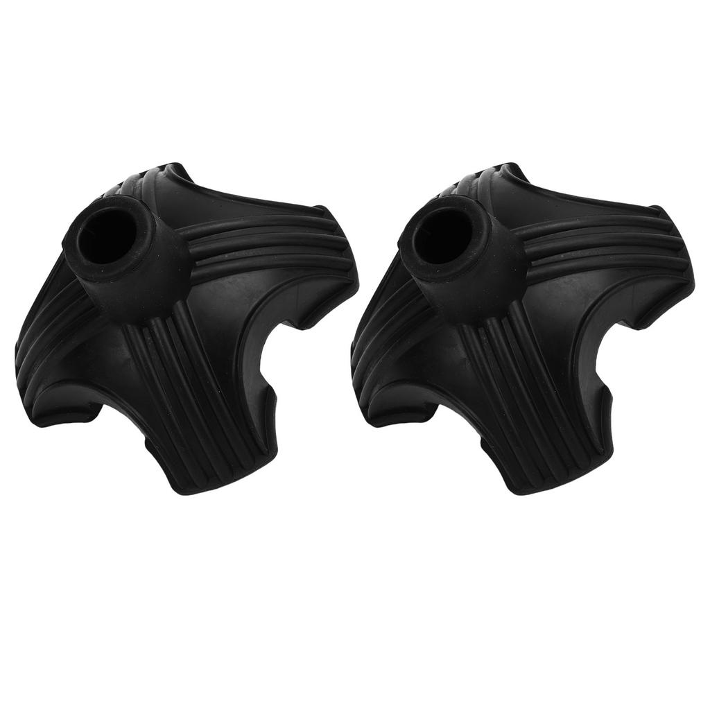 2 Pack Self Standing Quad Base Replacement 4 Point Walking Support Rubber End 19mm Inner Diameter