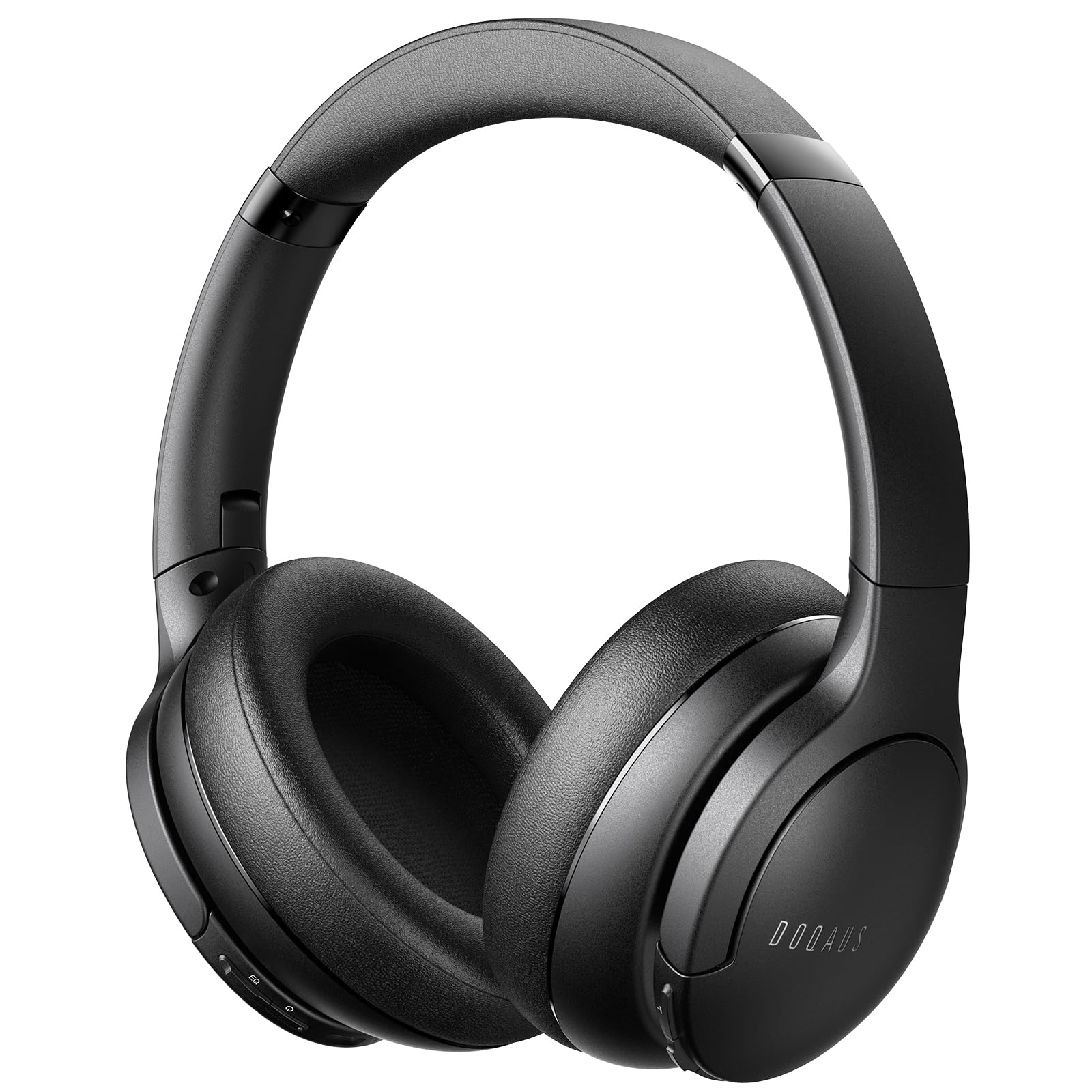 

DOQAUS LIFE4 Wireless Bluetooth Up to 90 Hours of Continuous Wired and Wireless Mobile and Walkman Deep Model Headphones, 5.3, Playback, Multi-Point чорний
