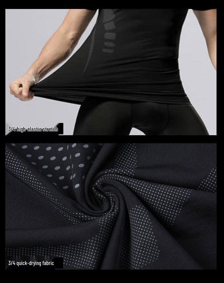 Men's Quick-Dry Summer Sports Top - Tight Fit Running & Fitness Wear
