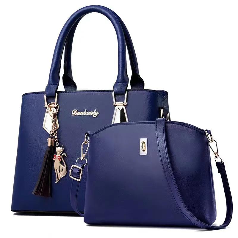Fashionable Large Capacity Women S Handbag+Wallet Simple Shoulder Bag Classic Casual Crossbody Bag Commuting Tote Bag women 30x13x21cm