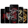 Clear Case For Xiaomi Redmi Note 11 Pro 10 9 9S 8 8T 7 9A 9C 9T 10 10C K40 Transparent Soft Phone Cover Dragon Animal