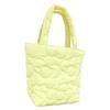 Flower Pattern Tote Bag Women Polyester Cute Elegant Handbag for Lunch Box Feeding Bottle Snack White