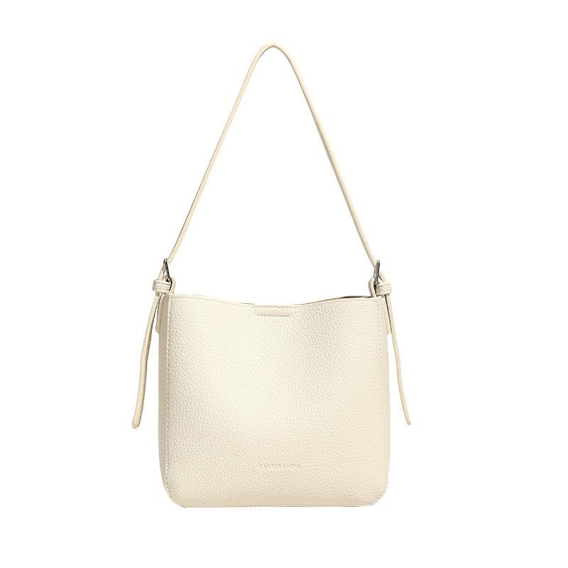 

Сумка женская 2025 весна и лето новая с узором личи большой вместимости сумка-ведро для мамы и ребенка модная универсальная на одно плечо через плечо