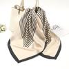 New Striped Printed Hijab Silk Satin Square Scarf Muslim Women Hijab Soft Bandana Headscarf Summer Thin Shawl Headband